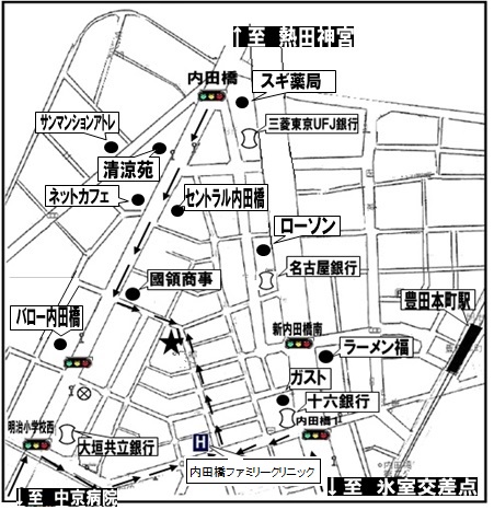 当店までの地図