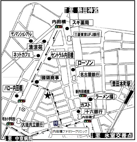 当店までの地図